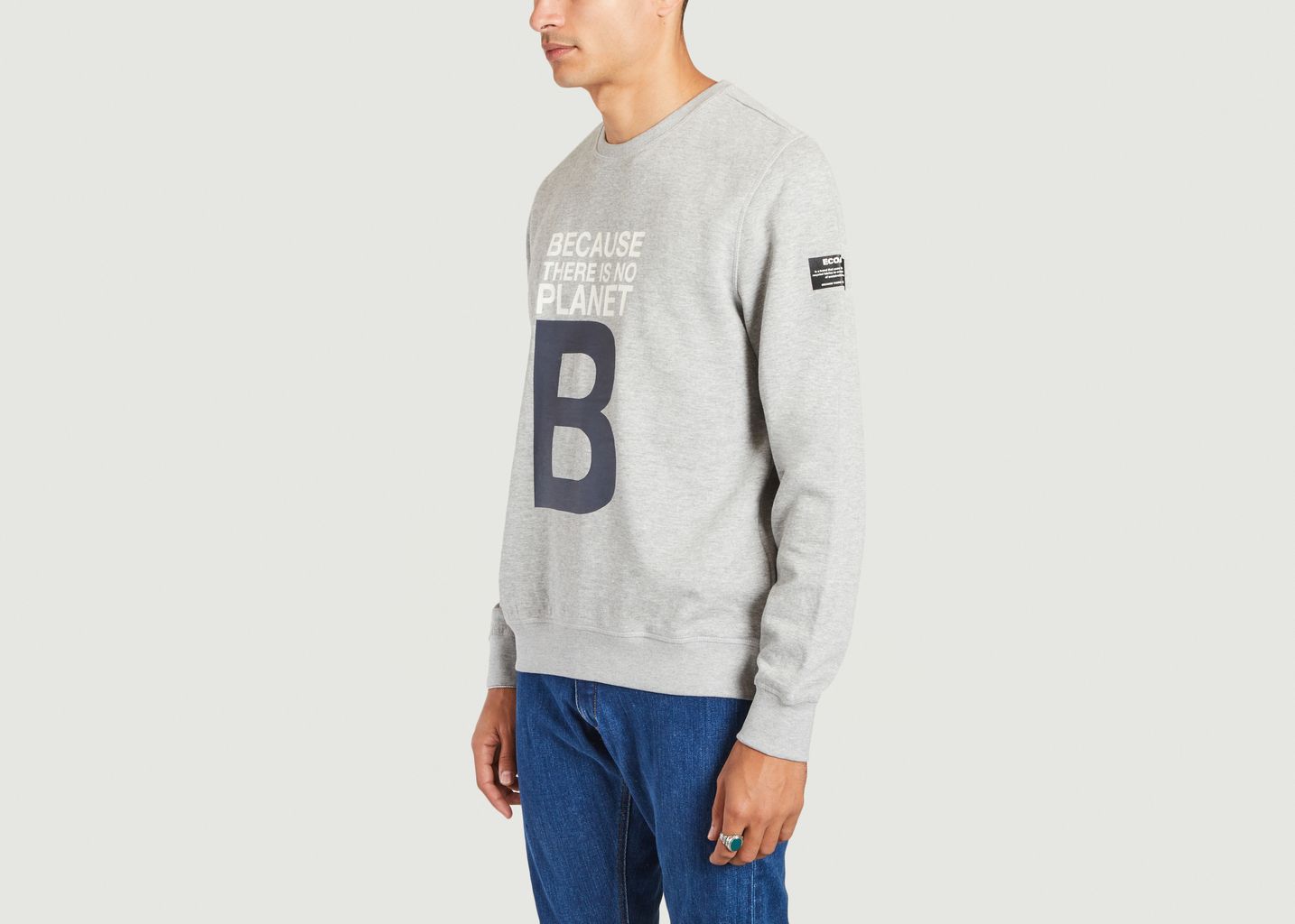 Sweatshirt mit großem B-Schriftzug - Ecoalf