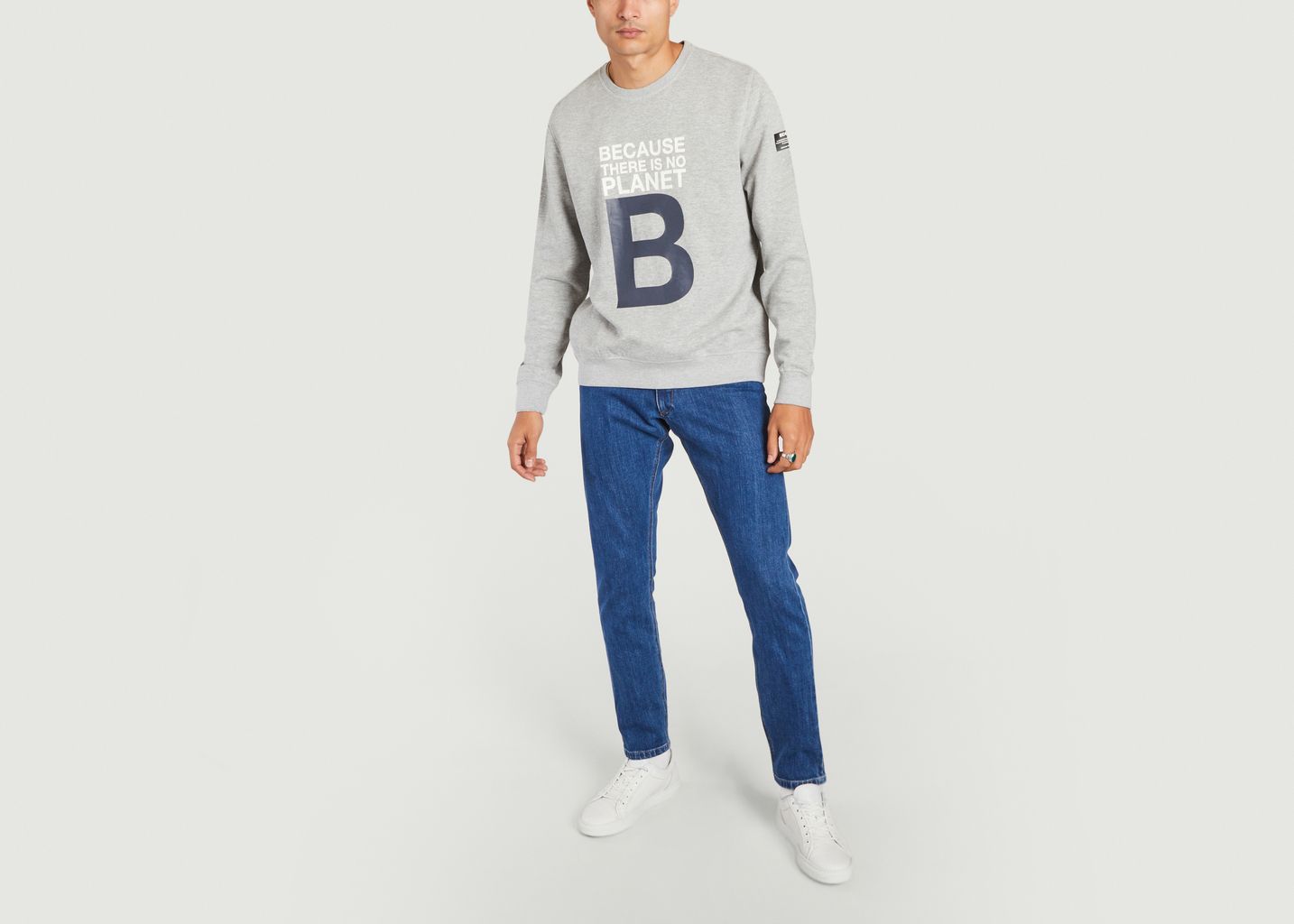 Sweatshirt mit großem B-Schriftzug - Ecoalf
