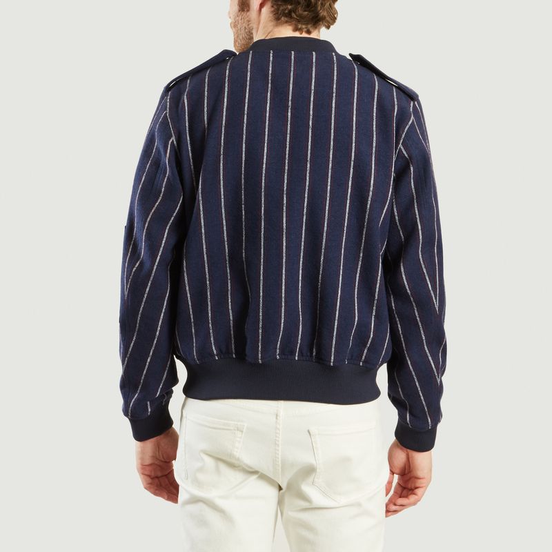 Striped Bomber Jacket - Editions M.R