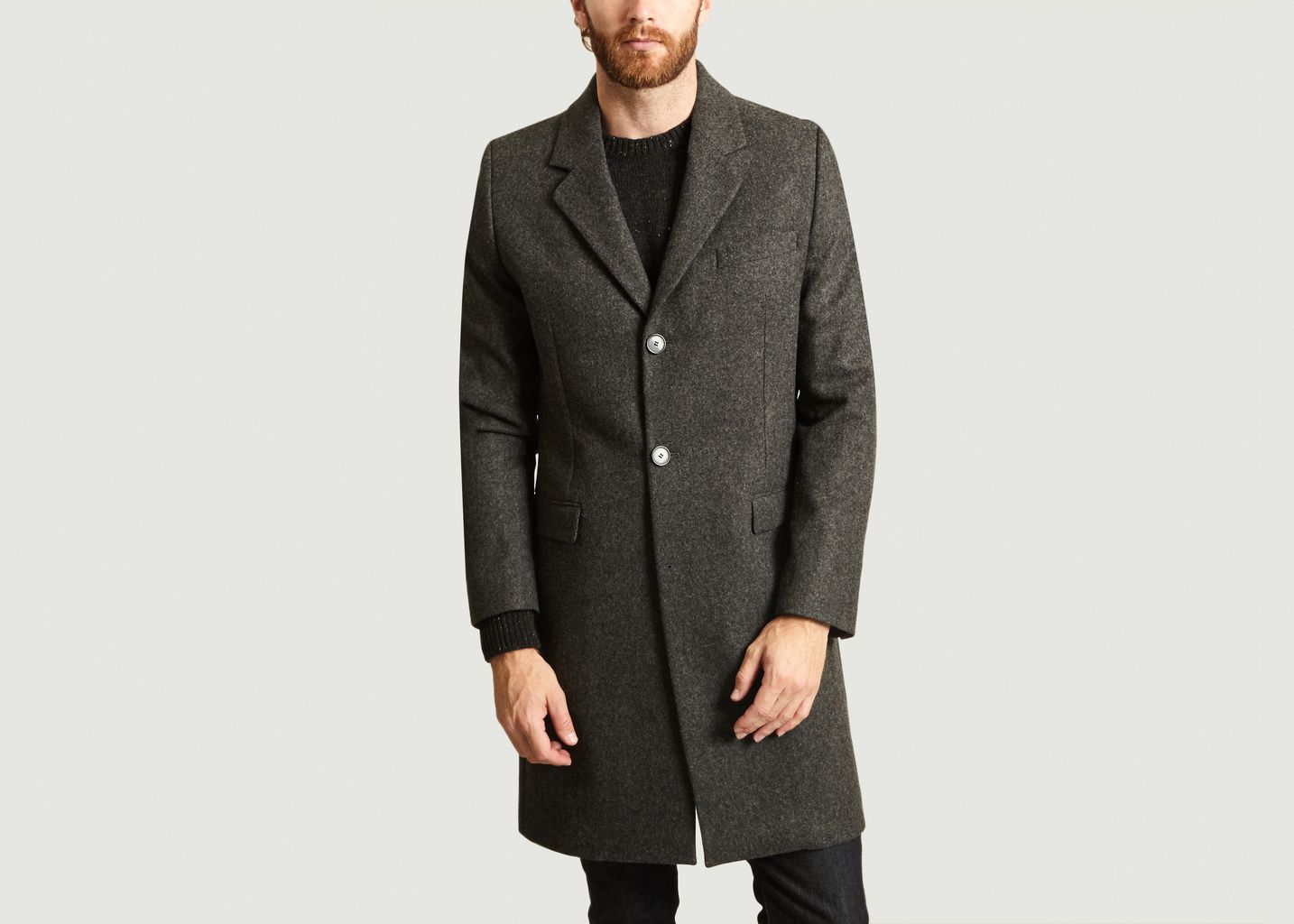 Manteau En Laine André Anthracite Editions M.R | L'Exception Manteaux & blousons Editions M.R