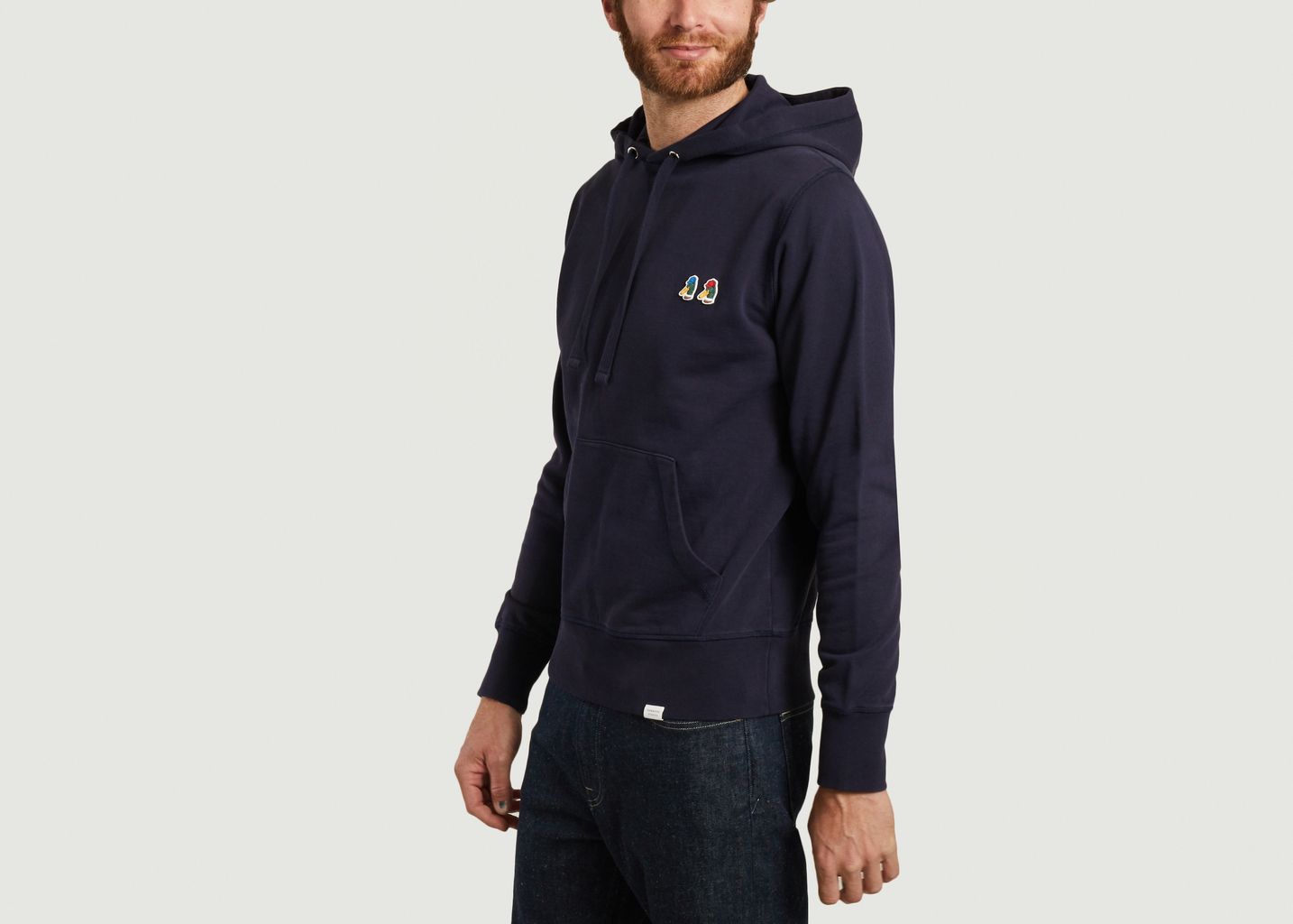 Hoodie en coton bio avec double patch canard - Edmmond Studios