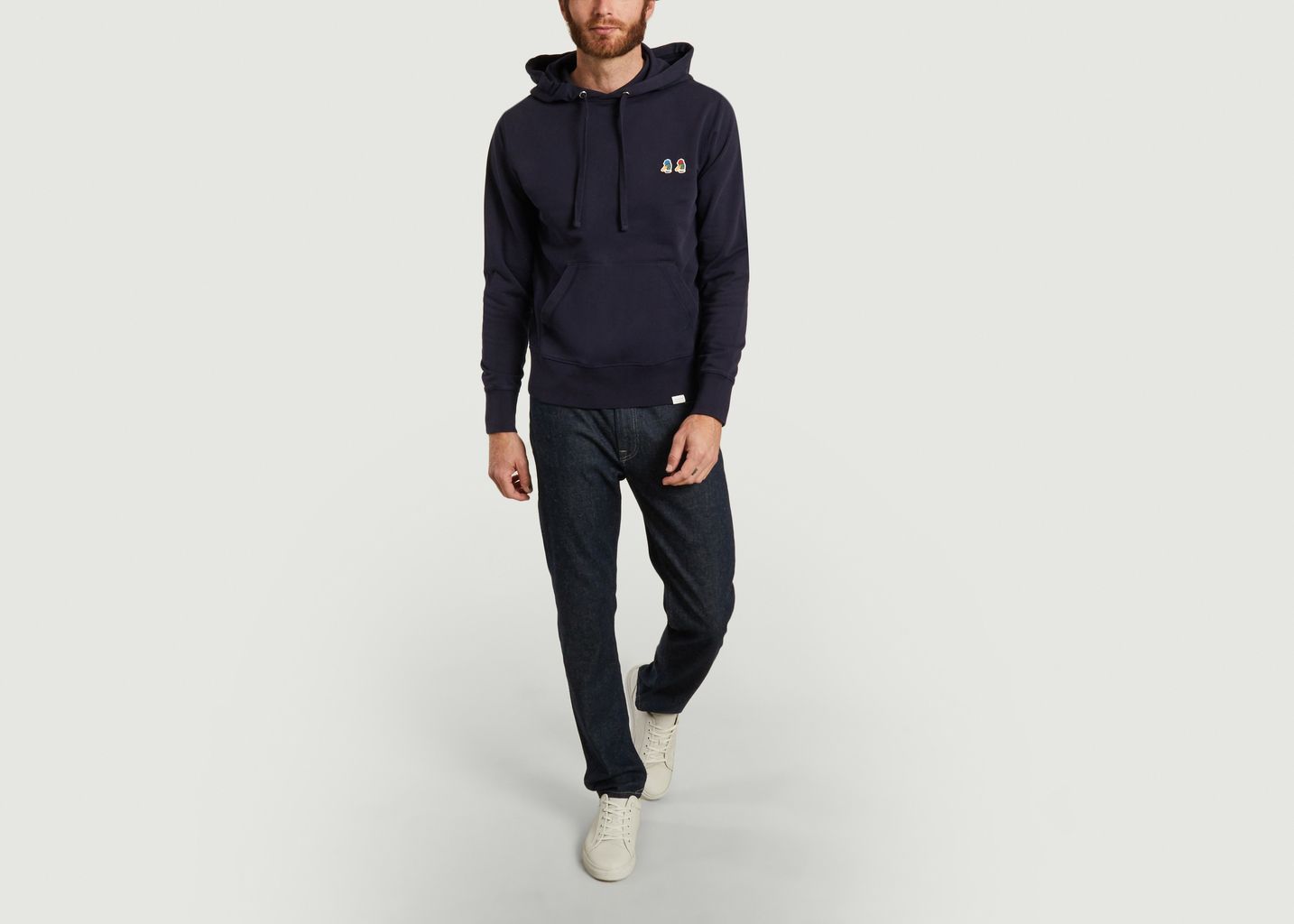 Hoodie en coton bio avec double patch canard - Edmmond Studios