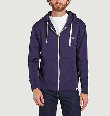 Organic cotton hoodie with duck patch