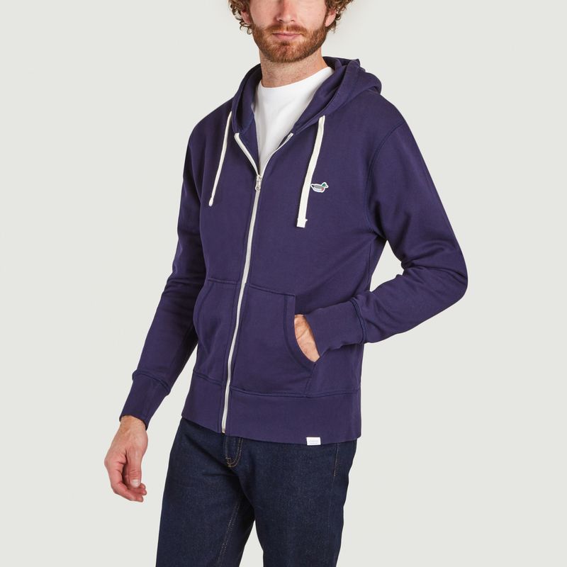 Organic cotton hoodie with duck patch - Edmmond Studios