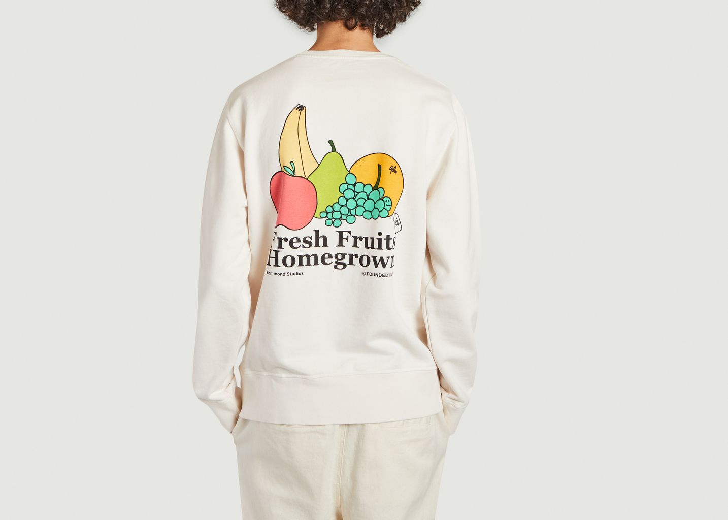 Sweatshirt Fresh Fruits aus Bio-Baumwolle - Edmmond Studios