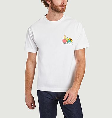 T-shirt en coton bio imprimé fruits