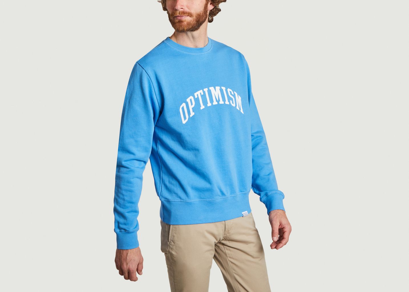 Sweatshirt en coton bio imprimé Optimism - Edmmond Studios