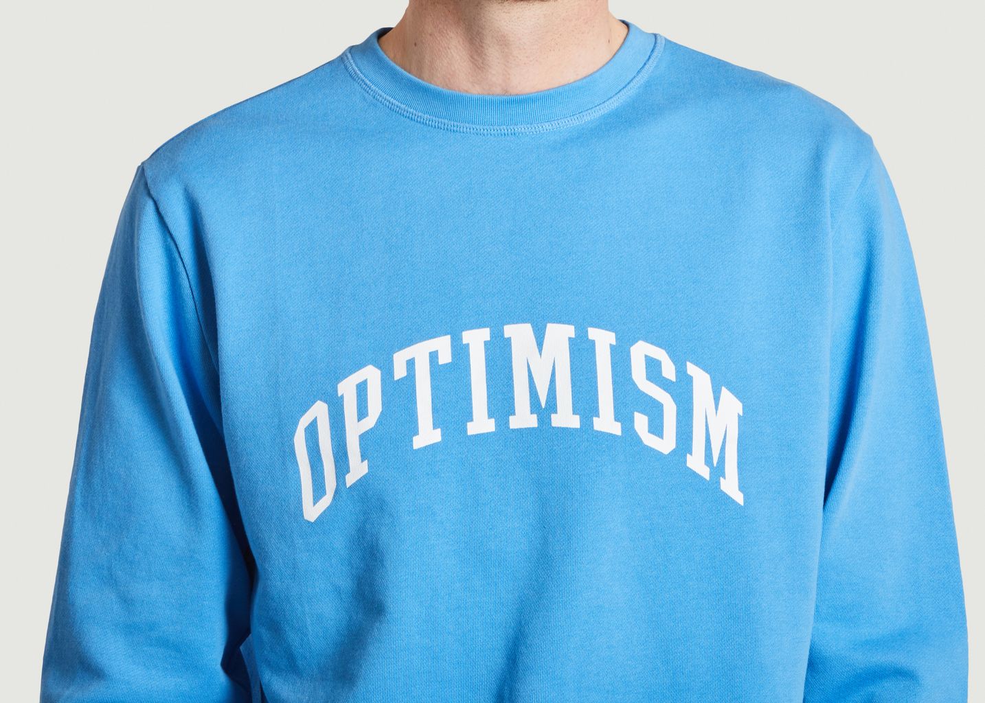 Organic cotton sweatshirt printed Optimism - Edmmond Studios