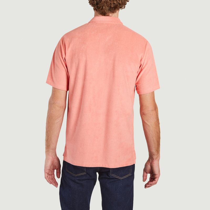 Terry Salmon Polo T-Shirt en coton et modal - Edmmond Studios