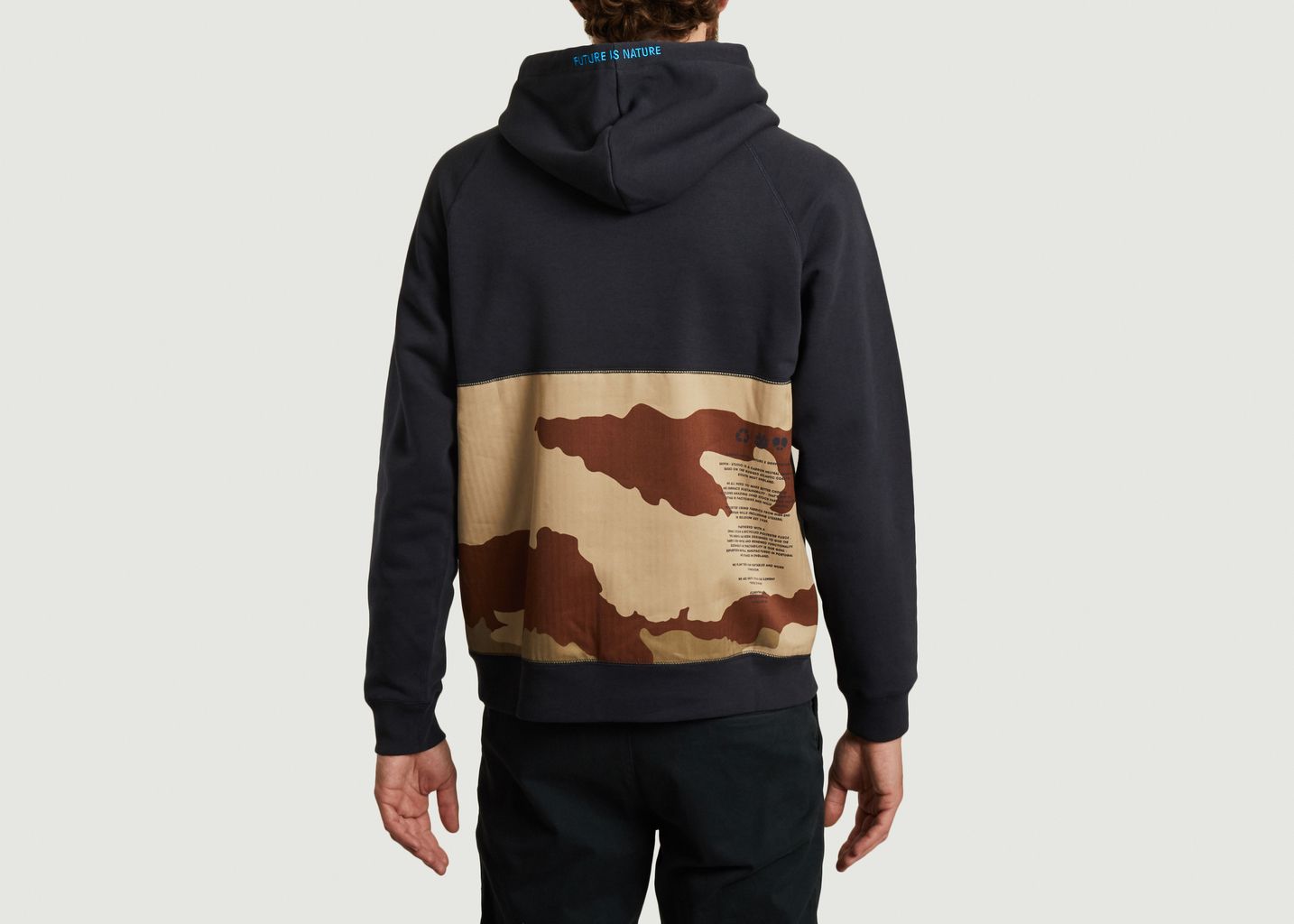 Griffin hoodie with patch and camo print back - Element