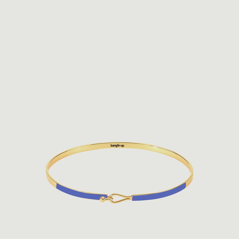 Lily bracelet with drop clasp in gold lacquered metal - Bangle Up