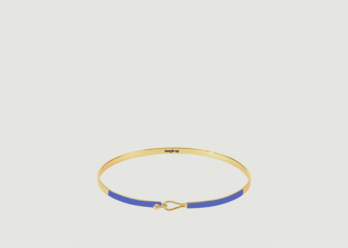 Lily bracelet with drop clasp in gold lacquered metal - Bangle Up