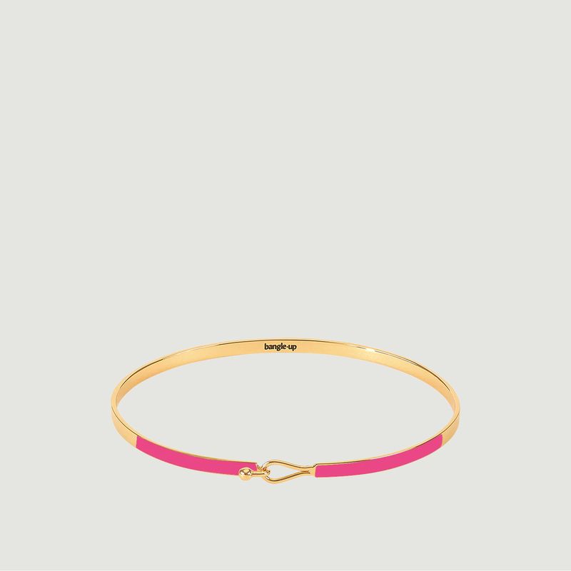 Thin bracelet with gold plated clasp Lily - Bangle Up