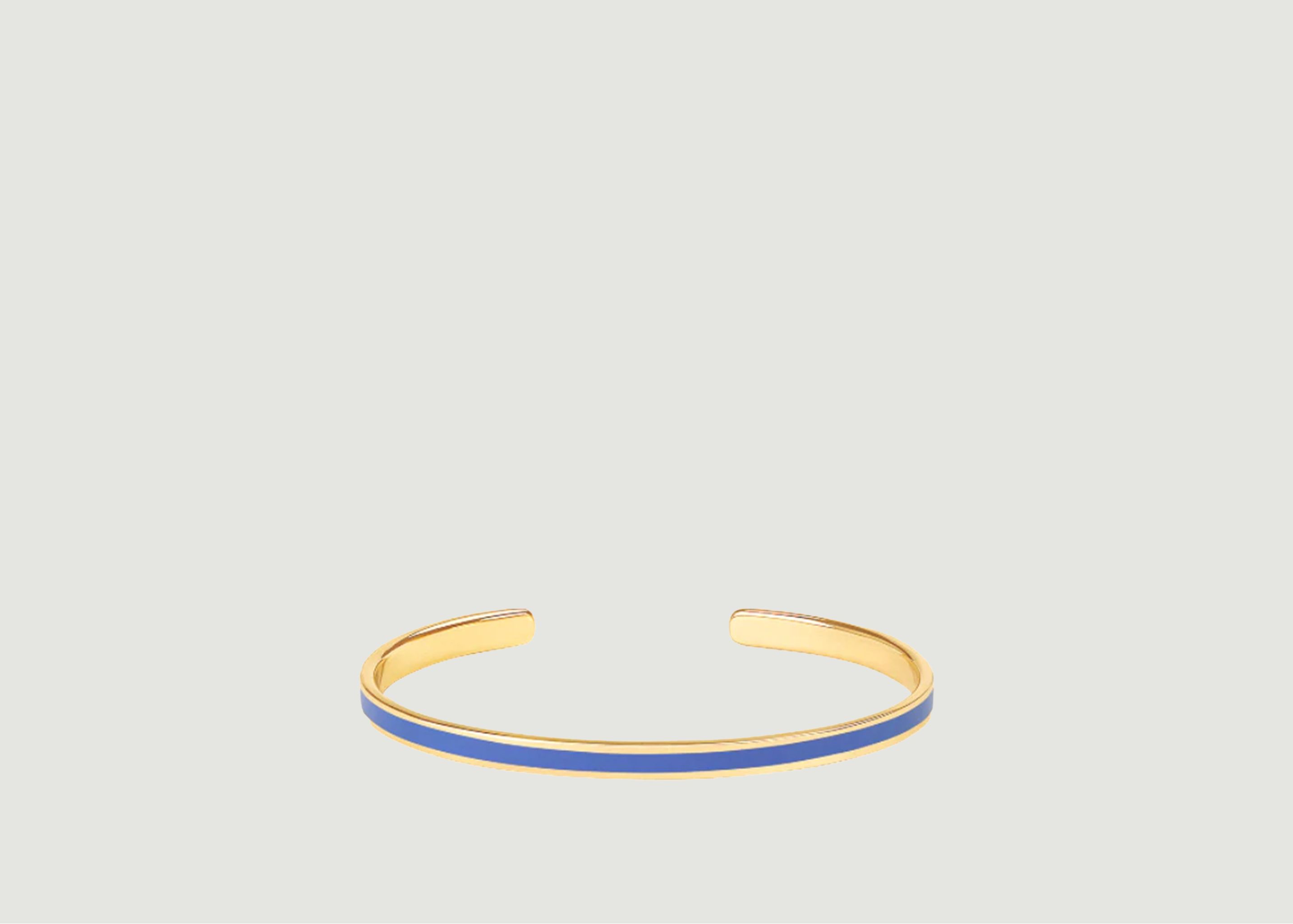 Verstellbarer offener Bangle-Ring aus vergoldetem, lackiertem Messing - Bangle Up