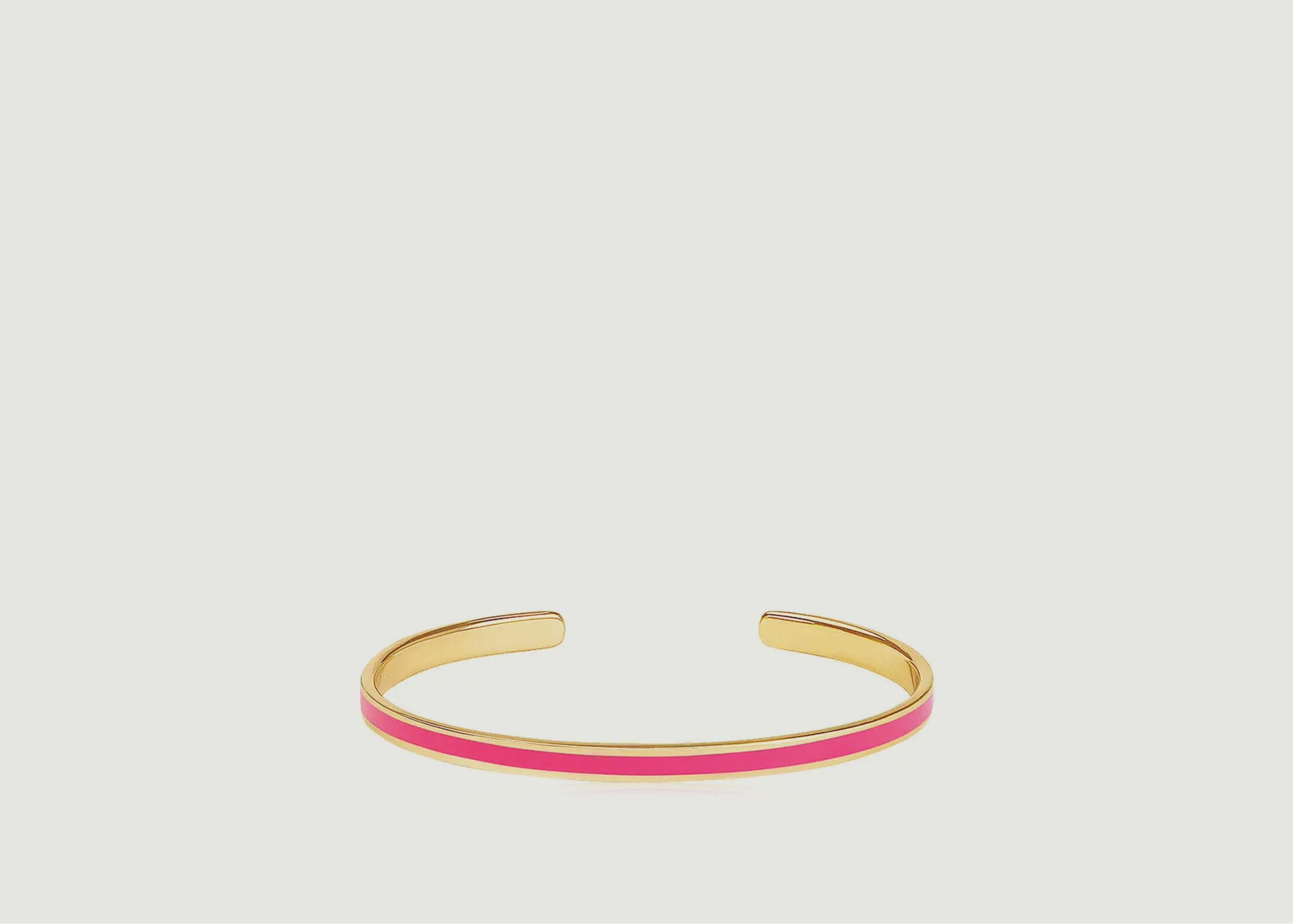 Verstellbarer offener Bangle-Ring aus vergoldetem, lackiertem Messing - Bangle Up