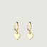 Earrings mini gold-plated creoles Charms Grigri - Bangle Up