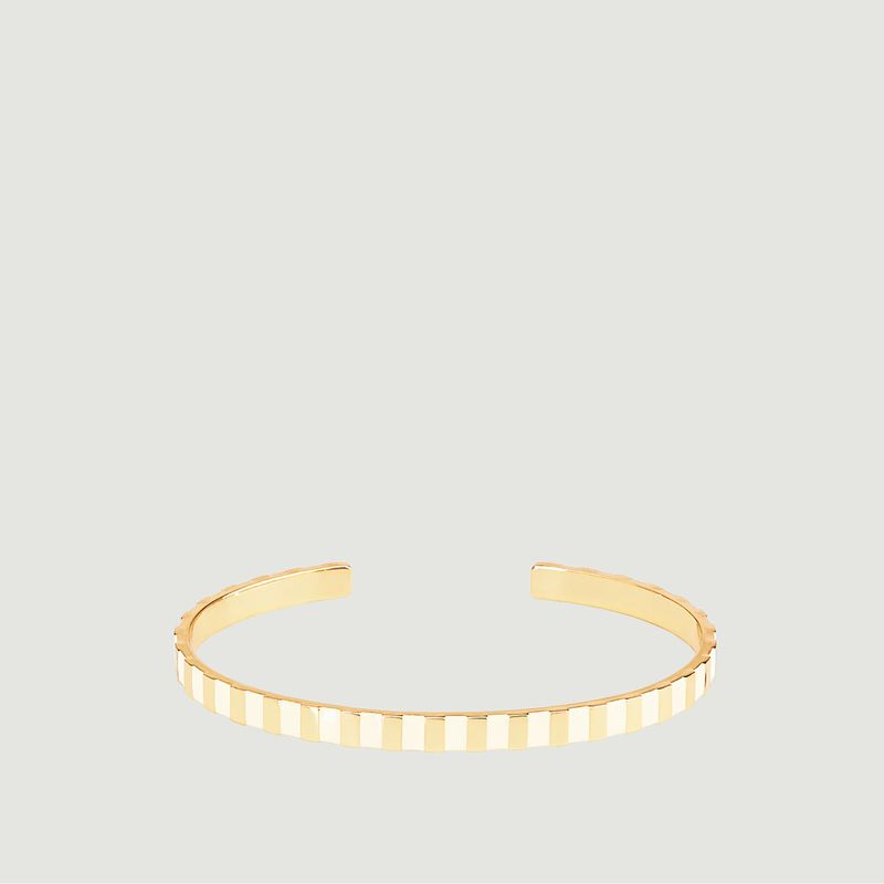 Adjustable gold-plated ring Ines - Bangle Up
