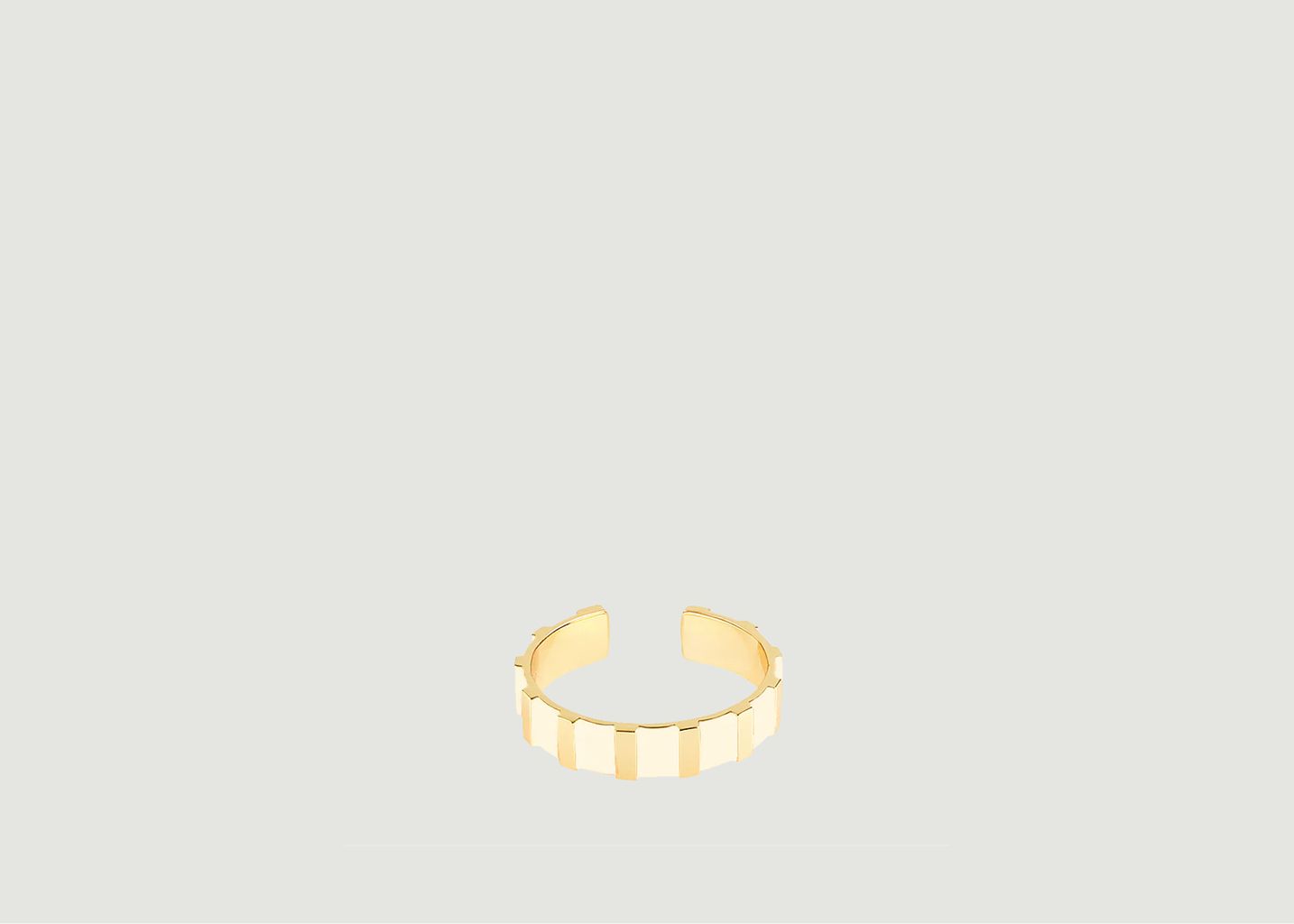 Verstellbarer goldplattierter Ring Ines - Bangle Up