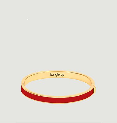 Gold plated and lacquer bracelet with Bangle clasp
