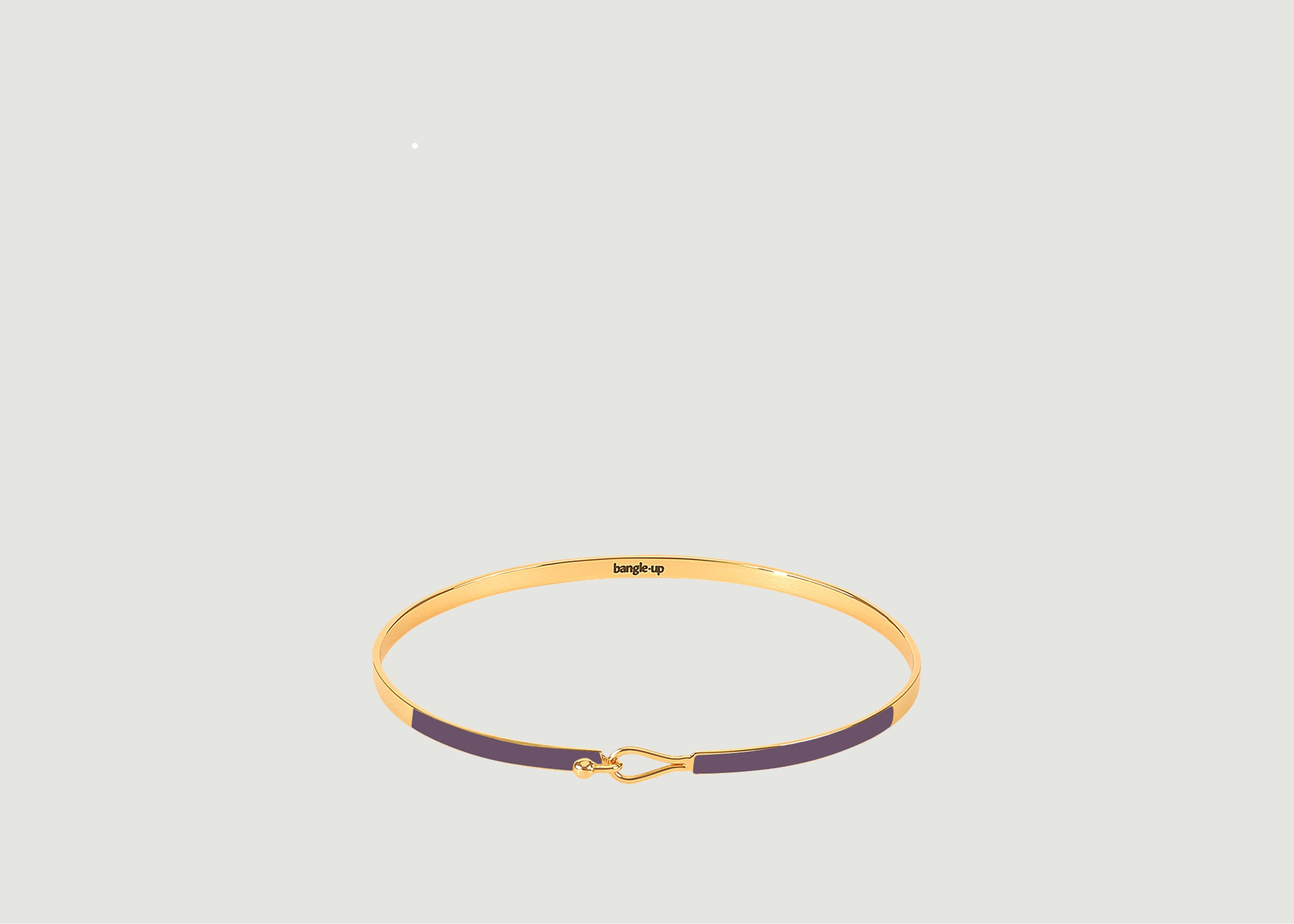 Gold plated bracelet with lacquer Lily - Bangle Up