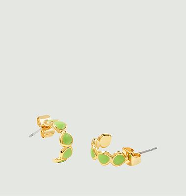 Mini earrings Creoles Lumi