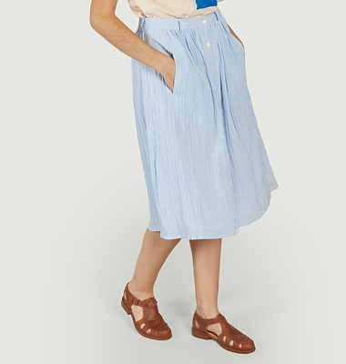 Gestreiftes Midi-Skirt