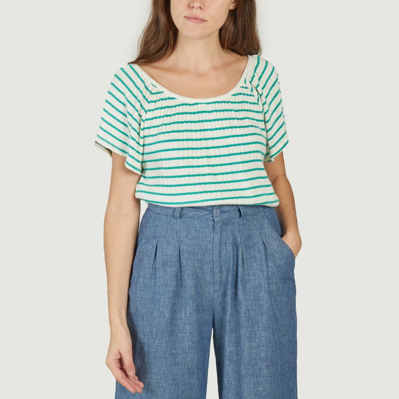 Green Stripe Top - Emile & Ida