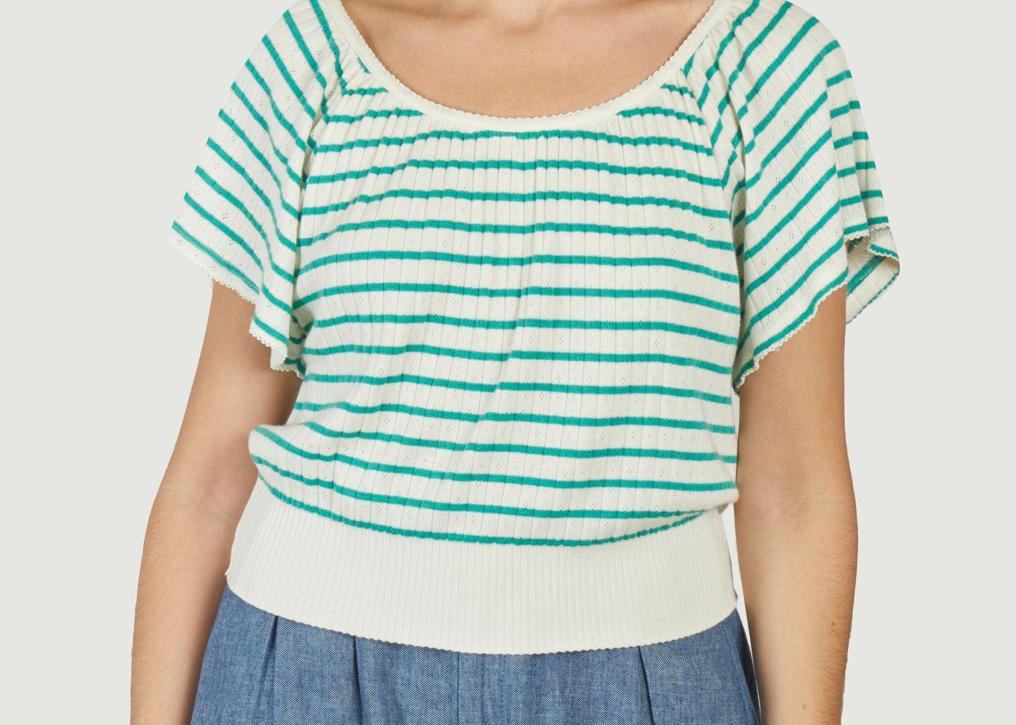 Green Stripe Top - Emile & Ida