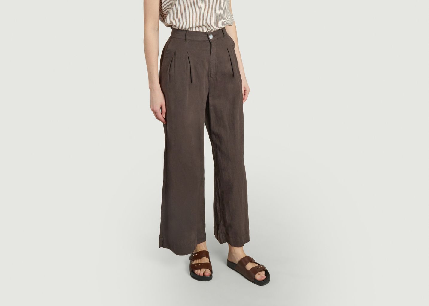 Linen Palazzo Trousers - Emile & Ida