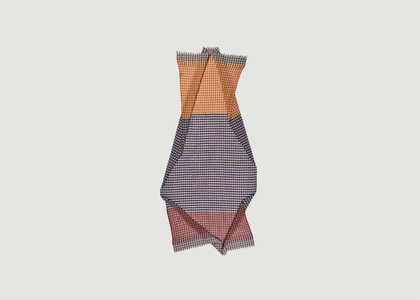 Epice Check 4 wool checked stole - Epice