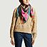 SW 2130 fancy pattern woolen square scarf - Epice