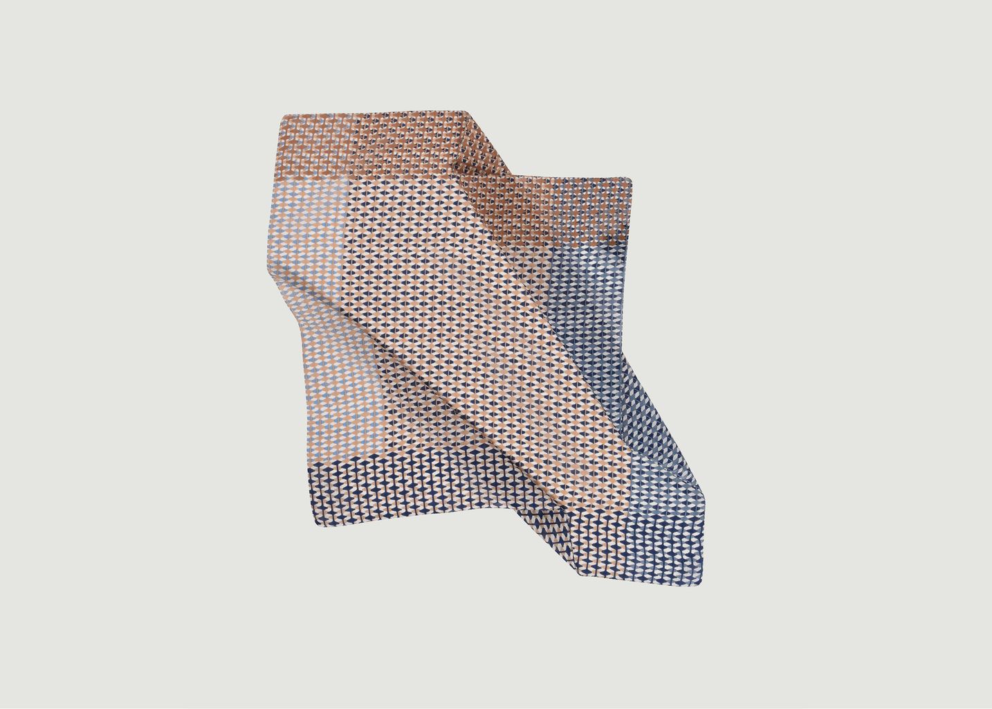 Square scarf with geometric pattern PS 2243 - Epice