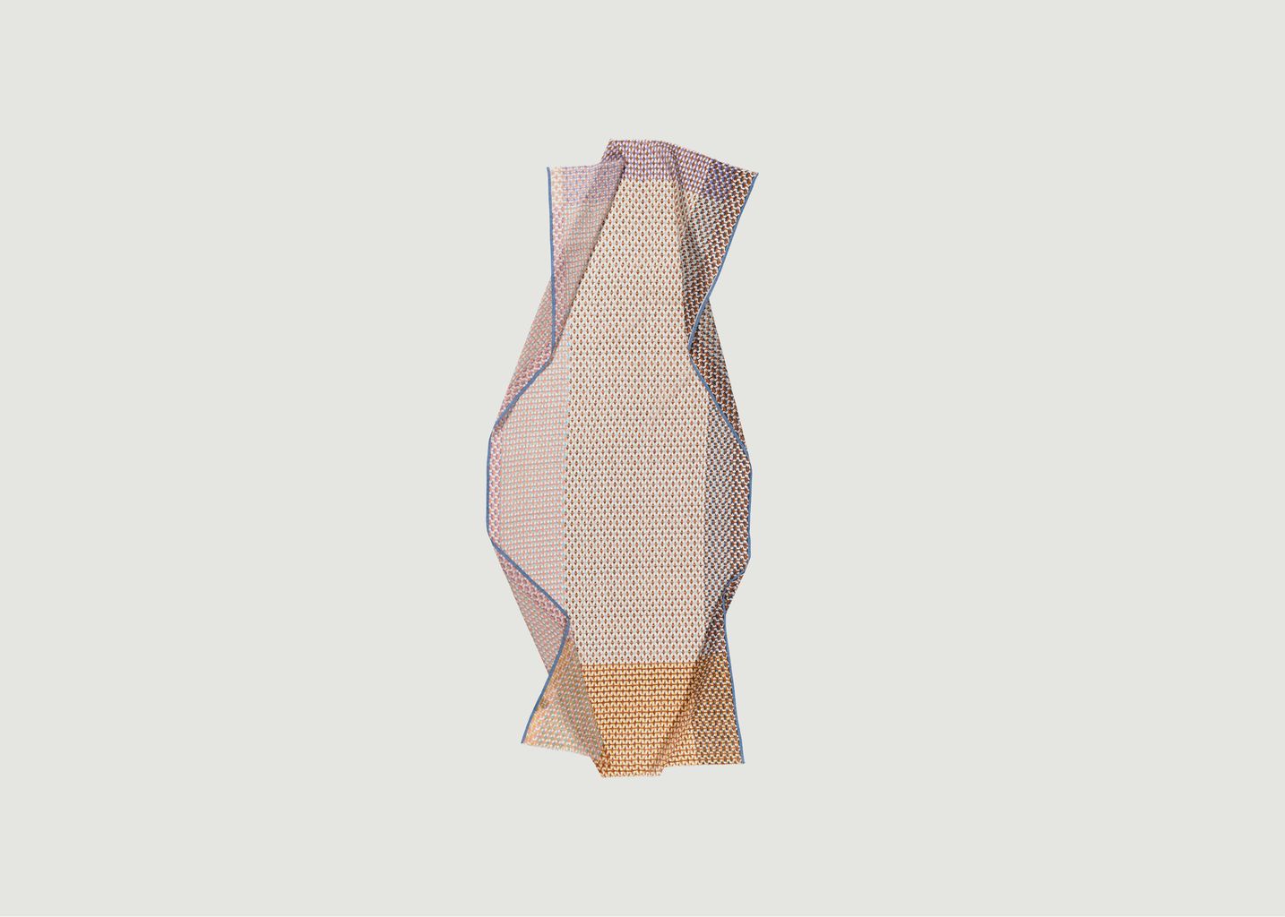 Stola mit geometrischem Muster aus Baumwolle und Seide PS 2240 - Epice