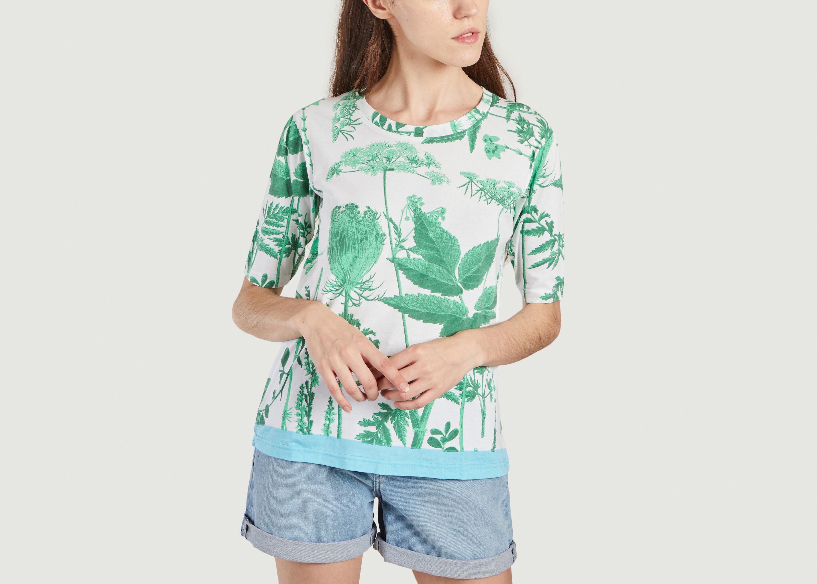 T-Shirt mit Naturdruck Kimono - Epice
