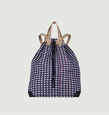 Hand woven linen backpack Small 