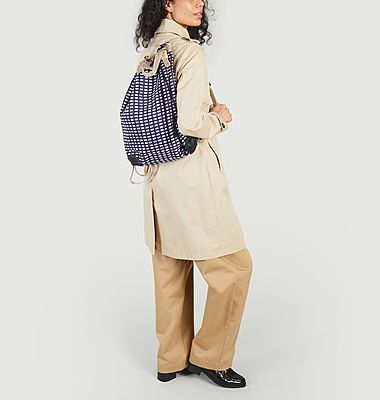 Hand woven linen backpack Small 