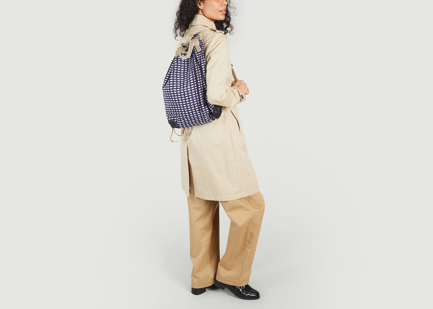 Hand woven linen backpack Small  - Epice