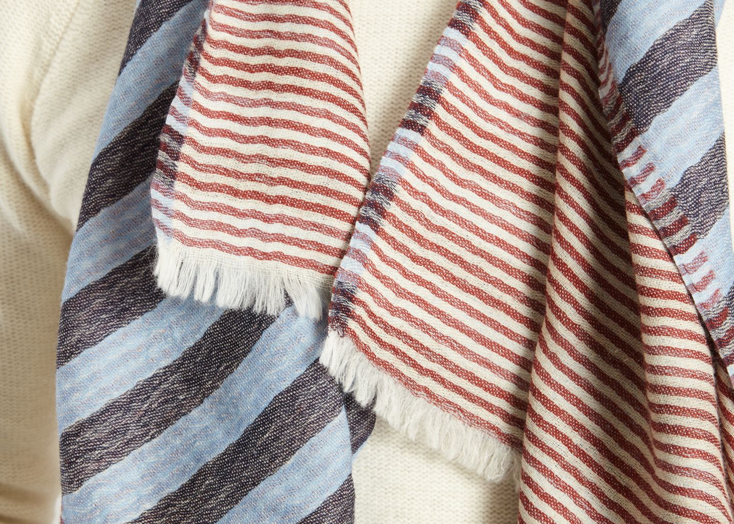 Striped Wool Scarf - Epice