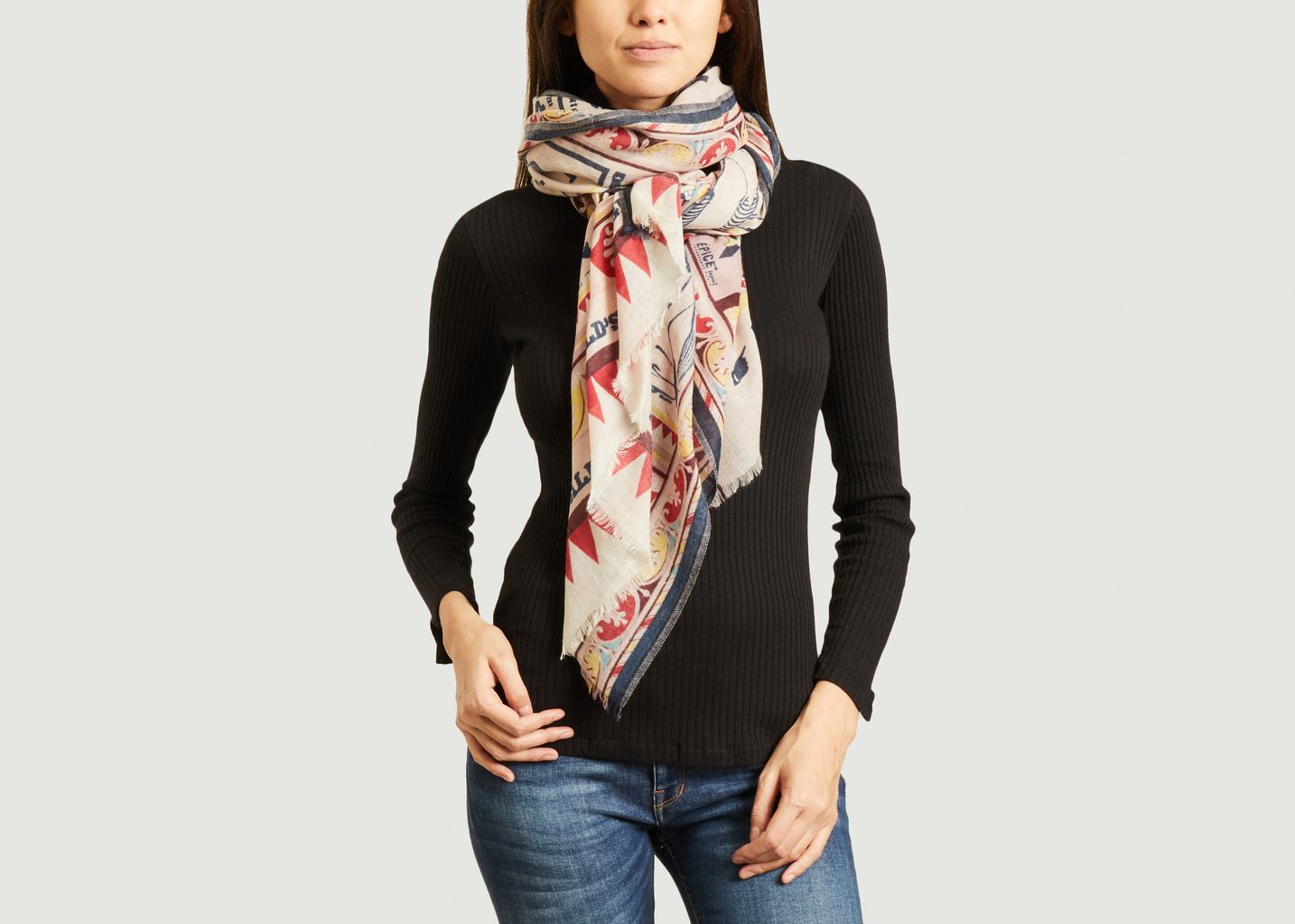 Circus print wool stole - Epice