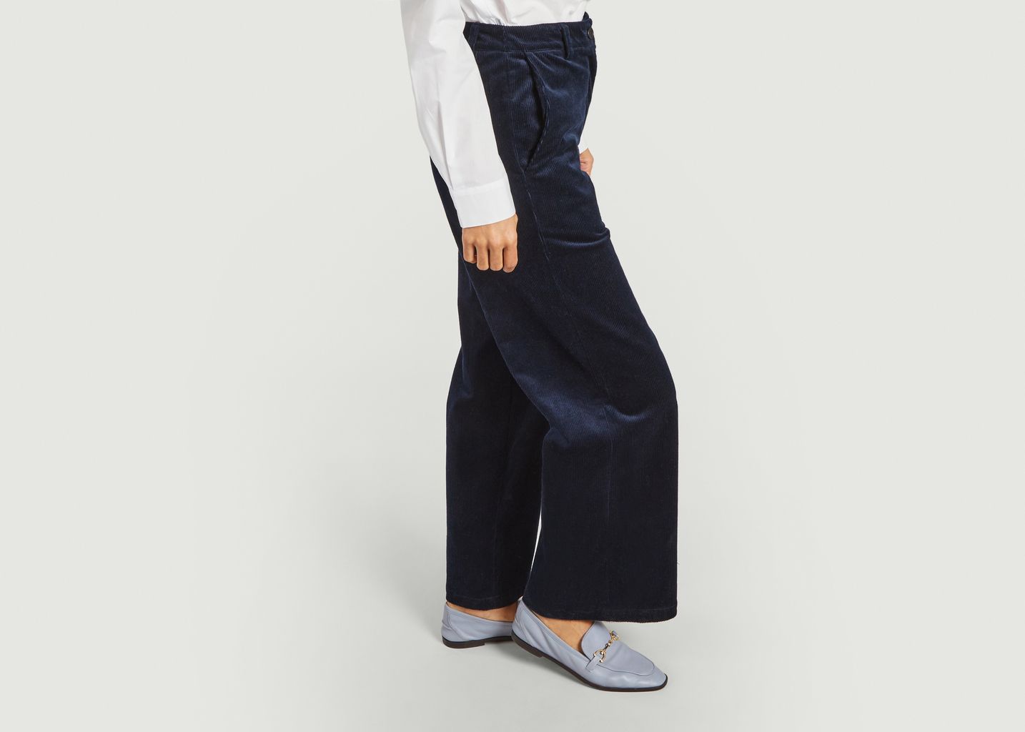 Pantalon large en velours côtelé Lara - Erotokritos