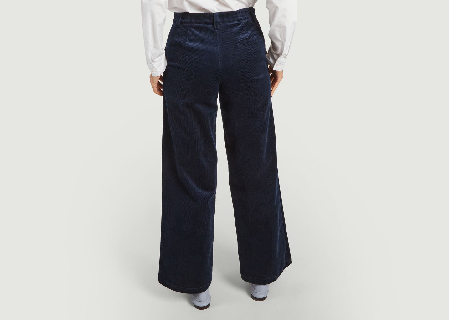 Pantalon large en velours côtelé Lara - Erotokritos