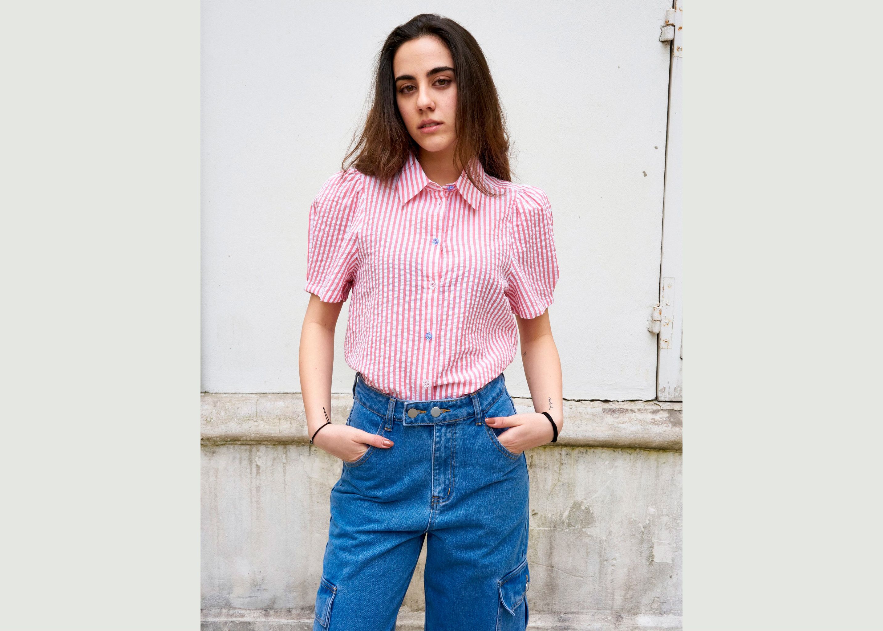 Alia-s - Seersucker Stripe Shirt - Erotokritos