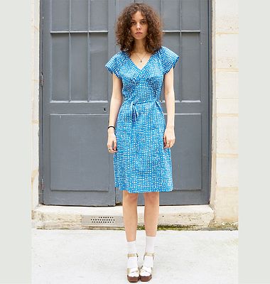 Rebecca - Seersucker Print Dress