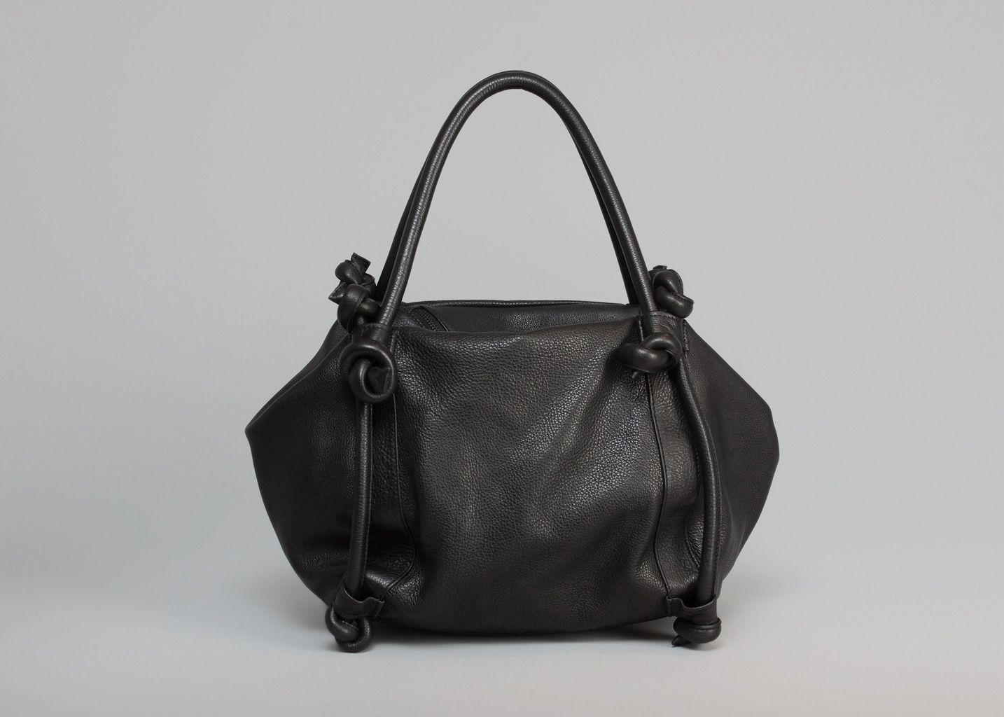 Knotted Handles Small Bag Erotokritos Black L'Exception