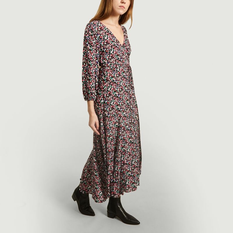 Robe Maxi Cache Coeur Blueberry Heart - Essentiel Antwerp