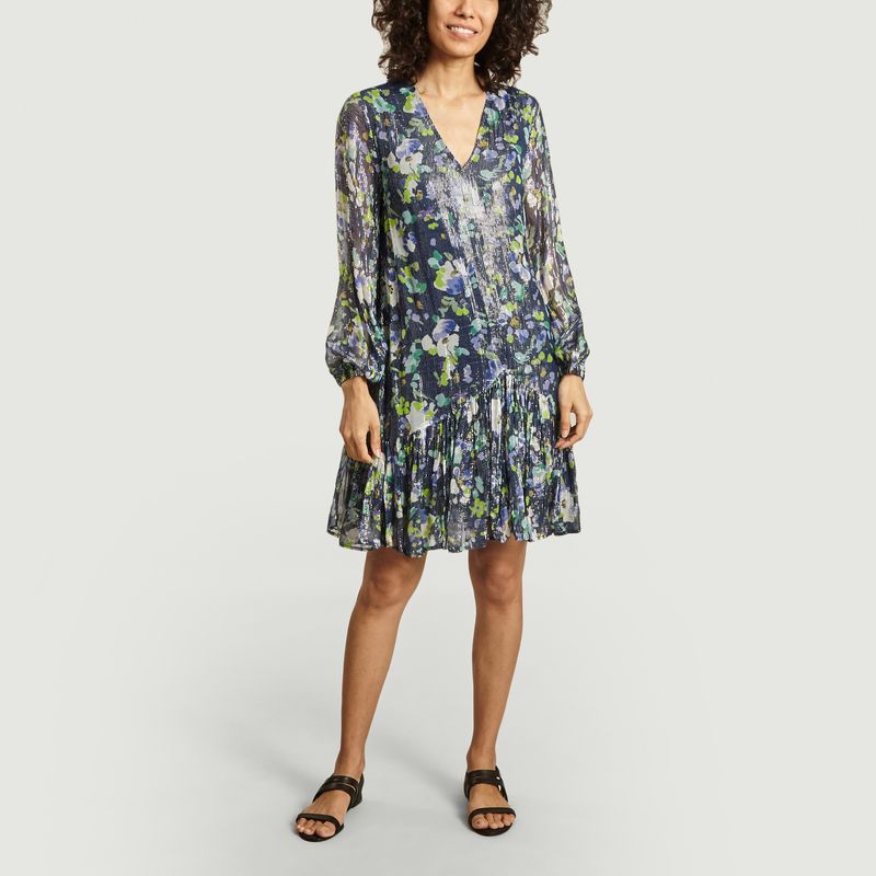 Robe Vauto Lurex Imprimé Fleuri - Essentiel Antwerp
