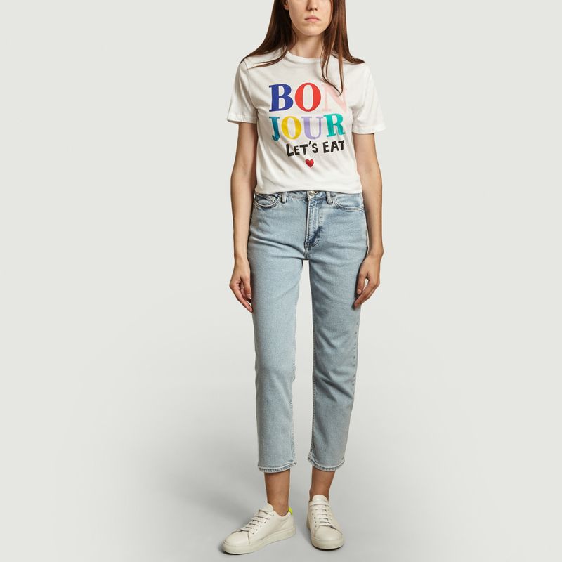 T-shirt en coton bio Bonjour - Être Cécile