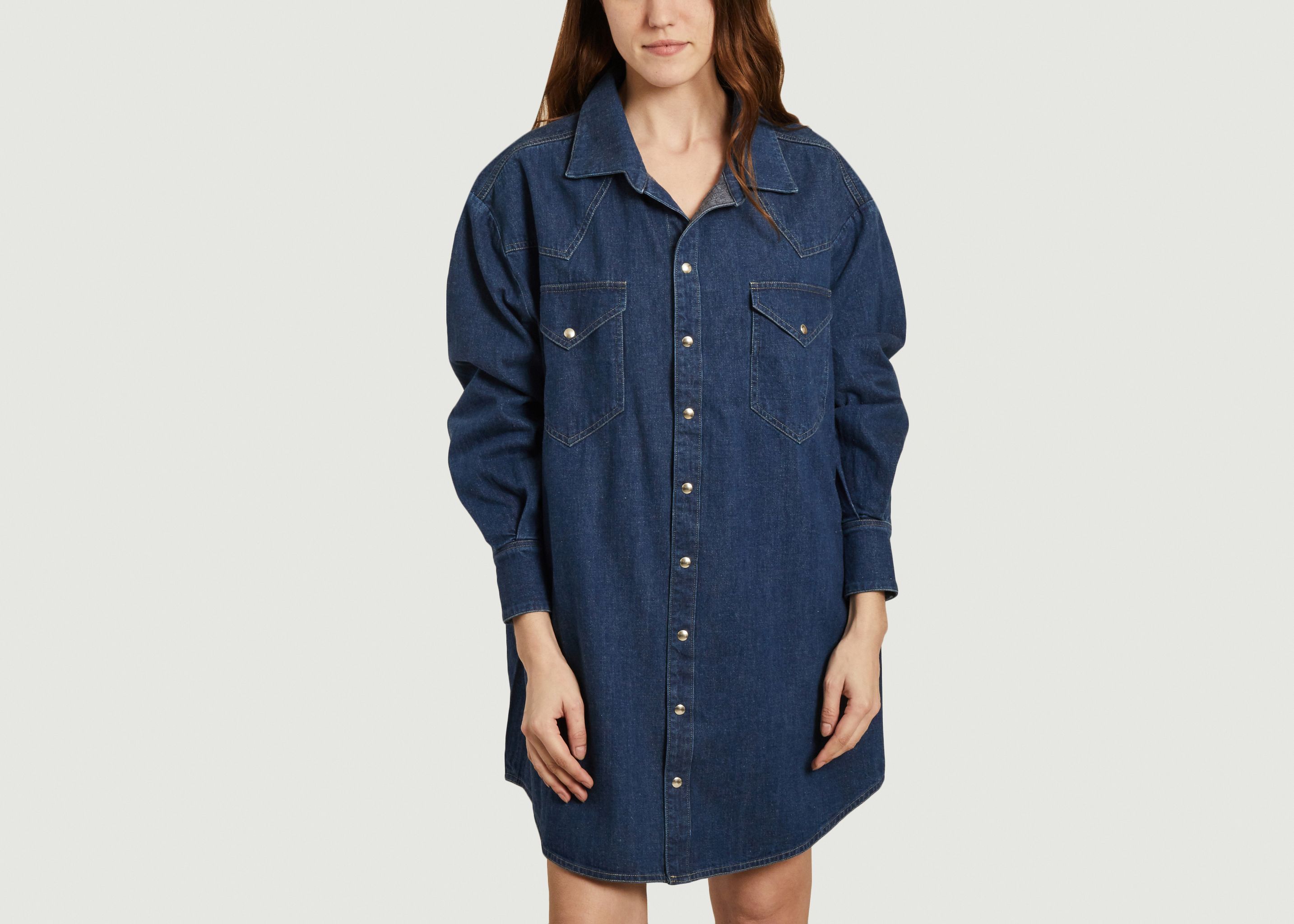 Gloria oversized denim shirt dress - Façon Jacmin