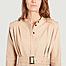 matière Rodania long sleeves belted mid-length dress - Façon Jacmin