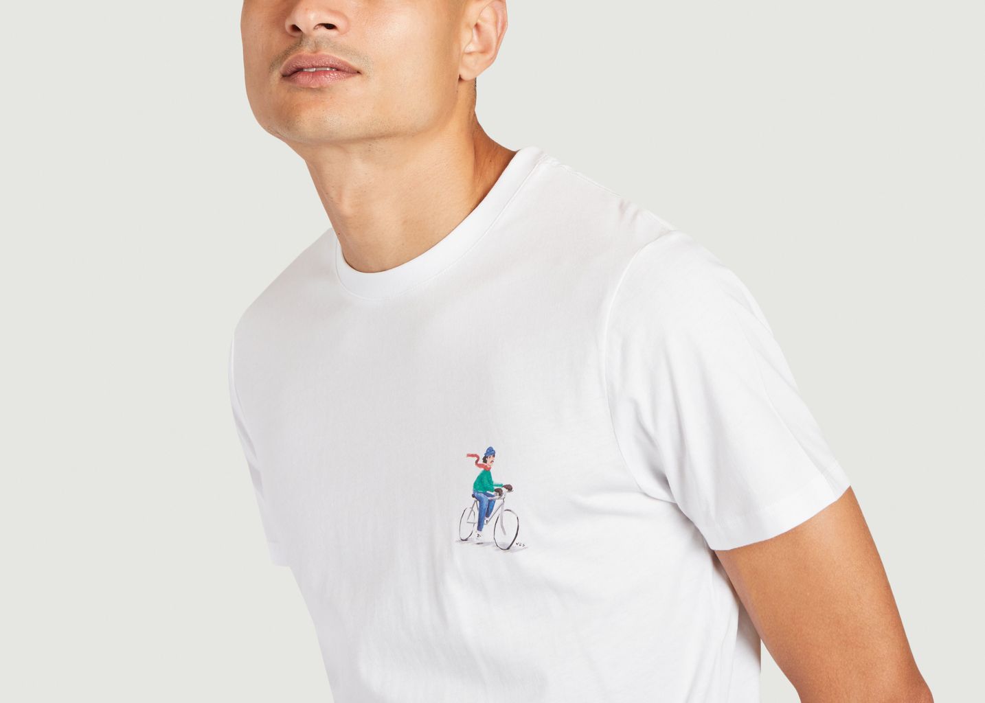 T-shirt imprimé cycliste et montagnes Arcy - Faguo